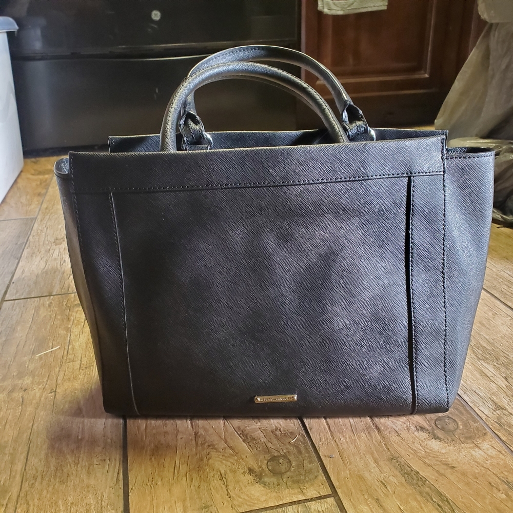 Rebecc Minkoff black leather handbag